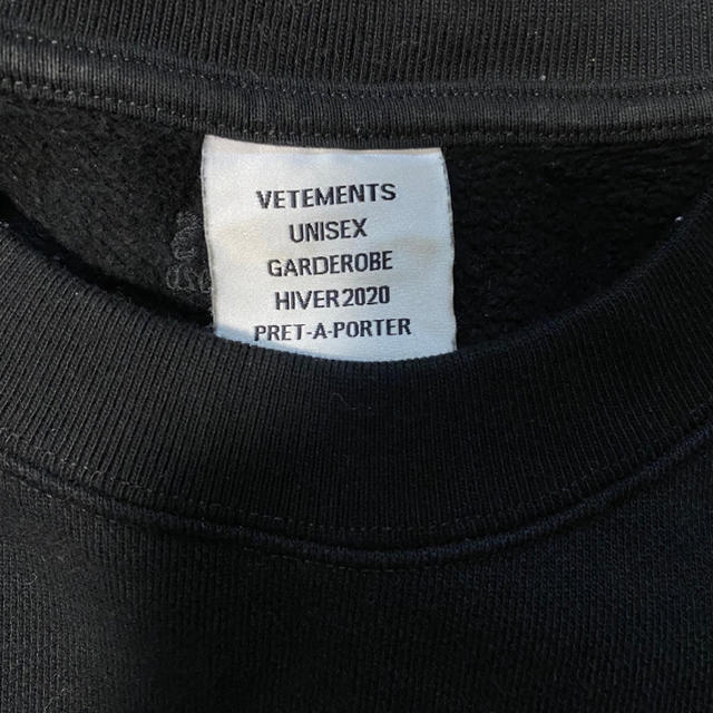 vetements 反転ロゴ　スエット