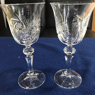 ボヘミア クリスタル(BOHEMIA Cristal)のBOHEMIA クリスタル ワイングラス 新品  ２客セット     538 (グラス/カップ)