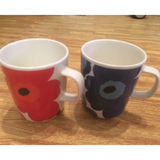 マリメッコ(marimekko)のマリメッコ　ペアマグカップ(グラス/カップ)