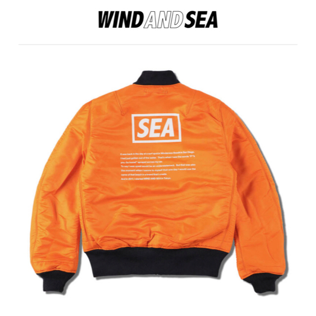 SEA(シー)のWIND AND SEA WDS REVERSIBLE MA-1 NAVY M  メンズのジャケット/アウター(フライトジャケット)の商品写真