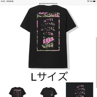 アンディフィーテッド(UNDEFEATED)のAnti Social Social Club ✖️Undefeated  　黒(Tシャツ/カットソー(半袖/袖なし))