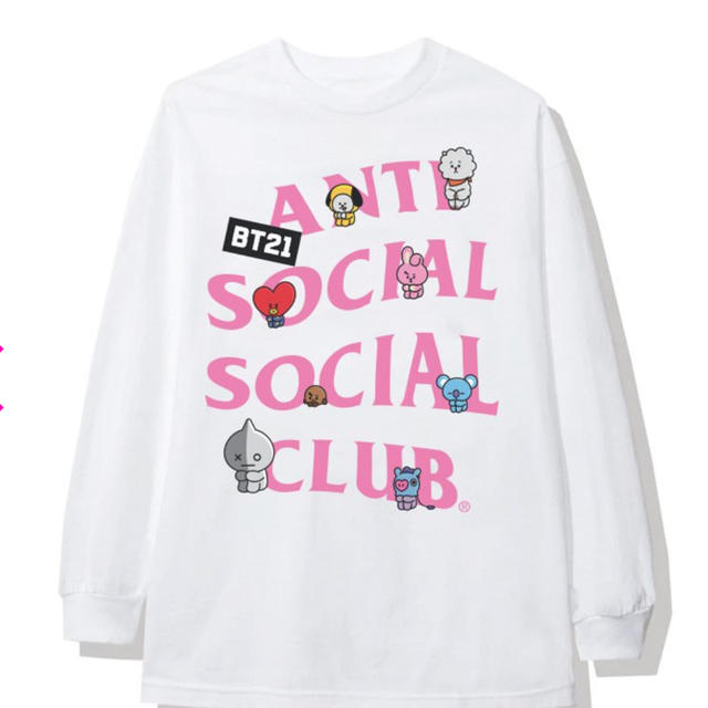 防弾少年団(BTS)(ボウダンショウネンダン)のantisocialsocialclub BT21 ロンT メンズのトップス(Tシャツ/カットソー(七分/長袖))の商品写真