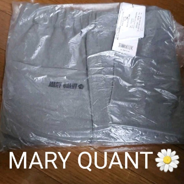 マリークワント　MARY QUANT 刺繍ブランドロゴ　デイジー　パンツ　グレー