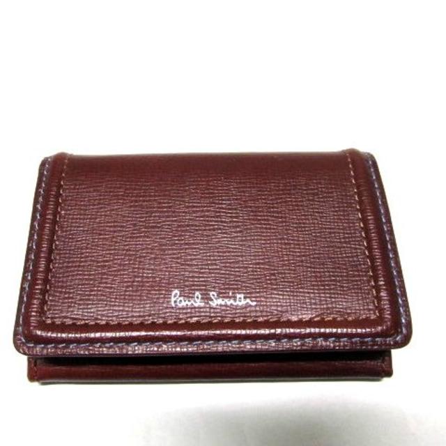 Paul Smith(ポールスミス)の新品ポールスミス Paul Smith 名刺入れカードケース ダブルステッチ牛革 レディースのファッション小物(名刺入れ/定期入れ)の商品写真