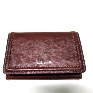 ポールスミス(Paul Smith)の新品ポールスミス Paul Smith 名刺入れカードケース ダブルステッチ牛革(名刺入れ/定期入れ)