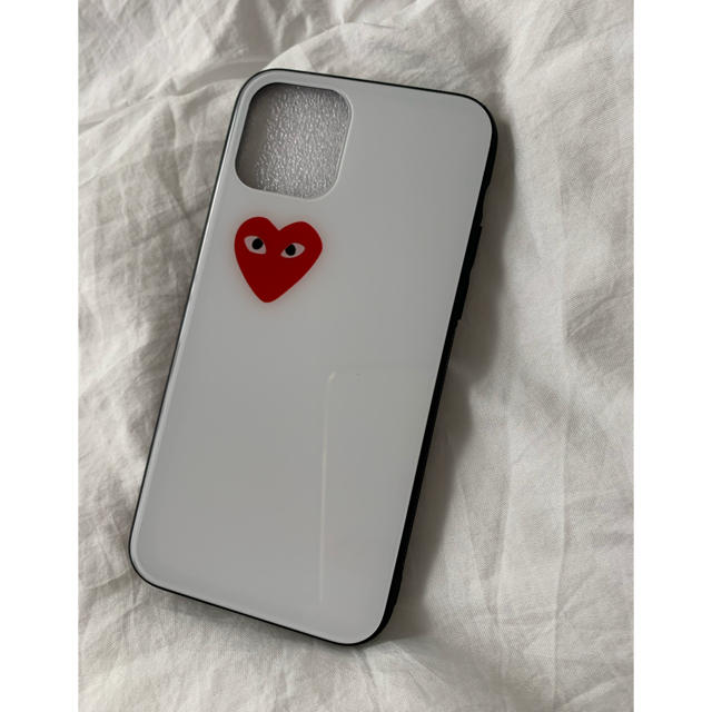 COMME des GARCONS(コムデギャルソン)のギャルソン　♡ iPhoneケース　11pro ツヤ　シンプル　白 スマホ/家電/カメラのスマホアクセサリー(iPhoneケース)の商品写真