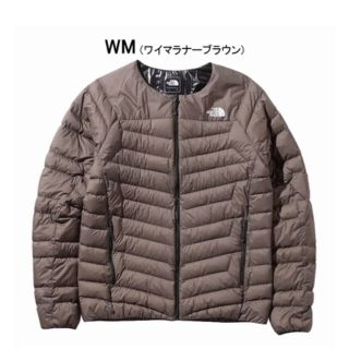 ザノースフェイス(THE NORTH FACE)のノースフェイス  サンダーラウンドネックジャケット　ワイマラナーブラウン　M(ダウンジャケット)