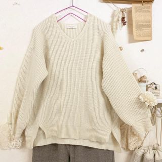 ショコラフィネローブ(chocol raffine robe)の☆ ショコラフィネローブ  Vネック ニット ☆(ニット/セーター)