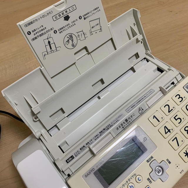 SANYO 普通紙ファクシミリ FAX SFX-D500 漢字対応子機1台付き