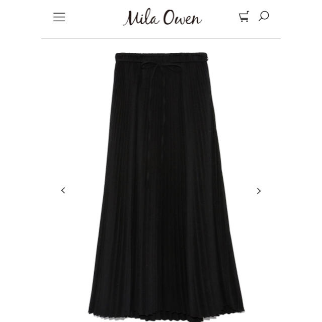 Mila Owen(ミラオーウェン)のストレートロングプリーツスカート レディースのスカート(ロングスカート)の商品写真