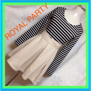 ロイヤルパーティー(ROYAL PARTY)のボーダー♡切替ワンピ(ミニワンピース)