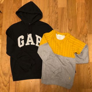 イッカ(ikka)のイッカ 140 セーター と GAP XXS パーカー(ニット)