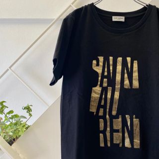 サンローラン(Saint Laurent)の【新品】サンローラン SAINT LAURENT ポスター Tシャツ 黒 S(Tシャツ(半袖/袖なし))