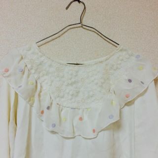 パラビオン(Par Avion)のパラビオン 刺繍 シフォン ブラウス(シャツ/ブラウス(長袖/七分))