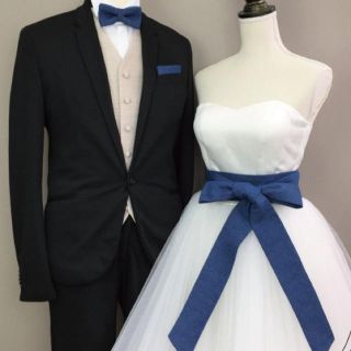 専用ページ　結婚式　サッシュベルト　蝶ネクタイチーフ(ベルト)