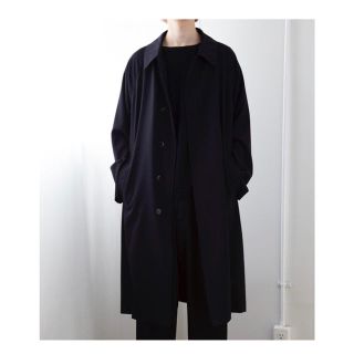 コモリ(COMOLI)のI様専用　COMOLI ウールギャバジン バルカラー コート サイズ3 NAVY(ステンカラーコート)