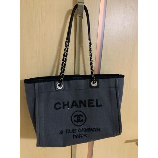 シャネル(CHANEL)のCHANEL ドーヴィル グレーデニム スパンコール(ショルダーバッグ)