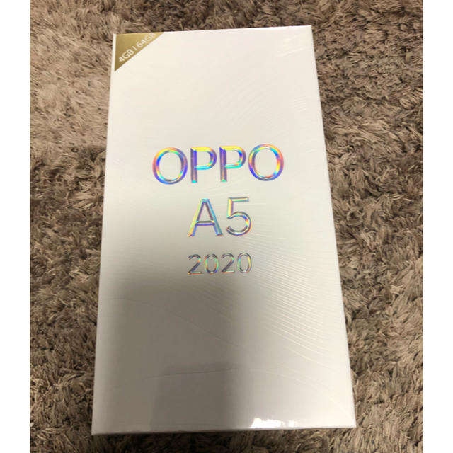 スマートフォン本体【新品未開封】OPPO A5 2020 グリーン(SIMフリー)