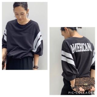 アパルトモンドゥーズィエムクラス(L'Appartement DEUXIEME CLASSE)のAP STUDIO アメリカーナ フットボール ロングTシャツ(Tシャツ(長袖/七分))