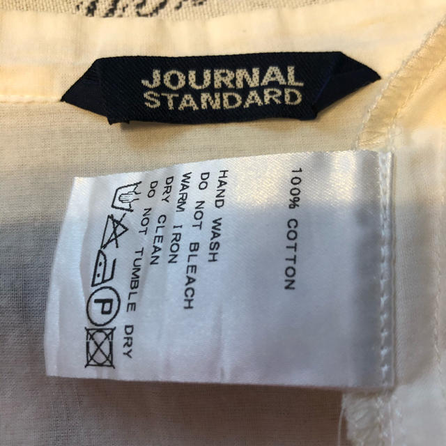 JOURNAL STANDARD(ジャーナルスタンダード)のジャーナルスタンダード　コットン　チュニック　ブラウス レディースのトップス(シャツ/ブラウス(長袖/七分))の商品写真