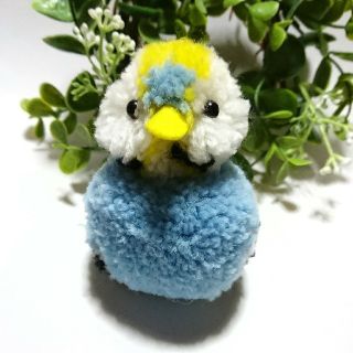 動物ぽんぽん【セキセイインコ】(ぬいぐるみ)