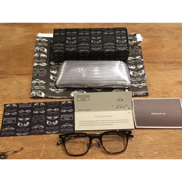 美品】EYEVAN 7285 319 c.328 ブラウン ウェリントン-