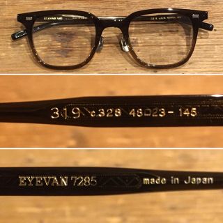 美品】EYEVAN 7285 319 c.328 ブラウン ウェリントン-