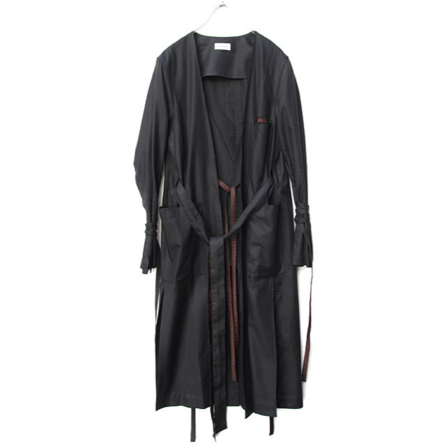 Yohji Yamamoto(ヨウジヤマモト)のBED J.W. FORD 18ss ガウン black サイズ1 メンズのジャケット/アウター(ステンカラーコート)の商品写真