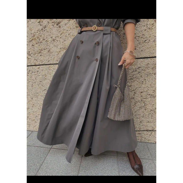 Ameri  LONG COAT LIKE BELT DRESS 3