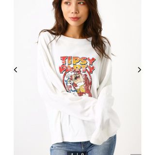 ロデオクラウンズワイドボウル(RODEO CROWNS WIDE BOWL)のTIPSY PART  STシャツ(Tシャツ(長袖/七分))