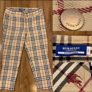 バーバリーブルーレーベル(BURBERRY BLUE LABEL)のBURBERRY バーバリー　ノバチェック    パンツ　36(カジュアルパンツ)