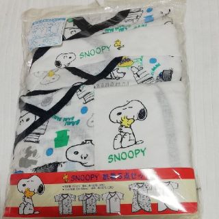 スヌーピー(SNOOPY)の新品　新生児肌着5枚セット　スヌーピー柄(肌着/下着)