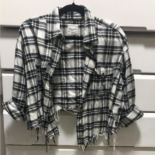 マウジー(moussy)のmoussy チェックアウター(その他)