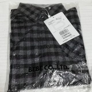 ベベ(BeBe)の新品　BeBe 長袖チェックシャツ100cm(Tシャツ/カットソー)