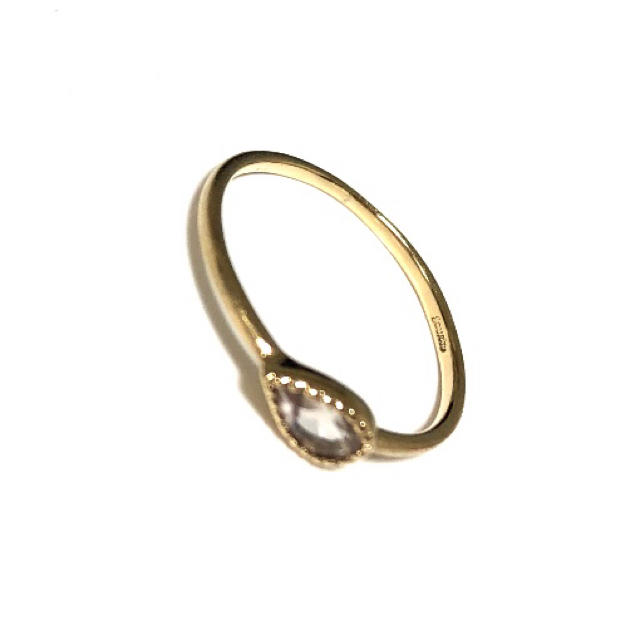 Jouete K10YG ローズクォーツリング 指輪 レディースのアクセサリー(リング(指輪))の商品写真