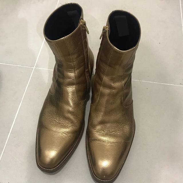 期間限定価格⭐︎saint laurent paris ゴールド　ブーツ　40