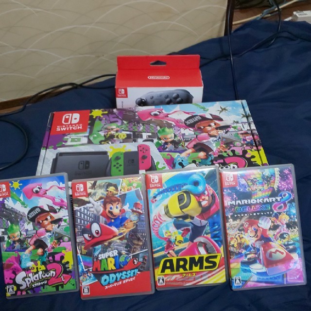 Nintendo Switch本体 おまけソフト4本とプロコン2つ付き - www.xtreme.aero