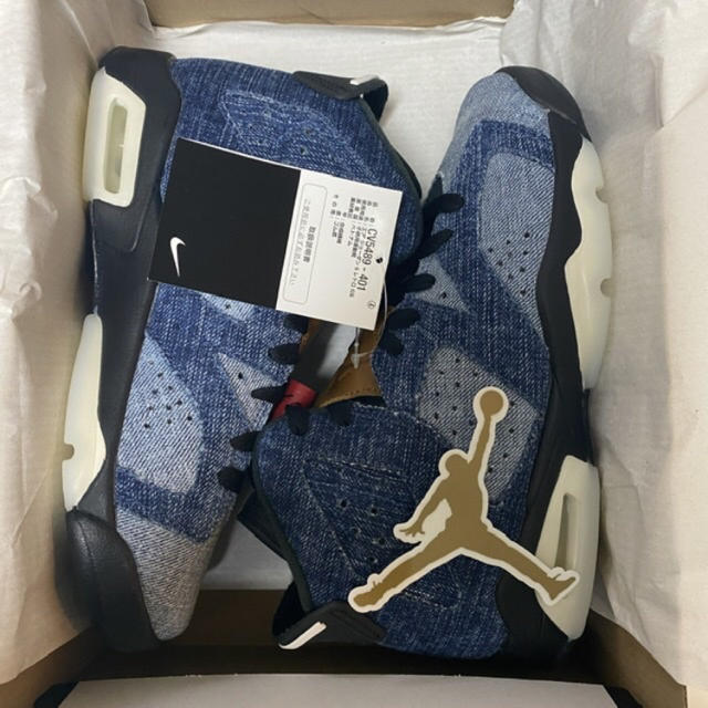 NIKE(ナイキ)のNIKE Air Jordan 6 Retro GS  DENIM 23.5 レディースの靴/シューズ(スニーカー)の商品写真