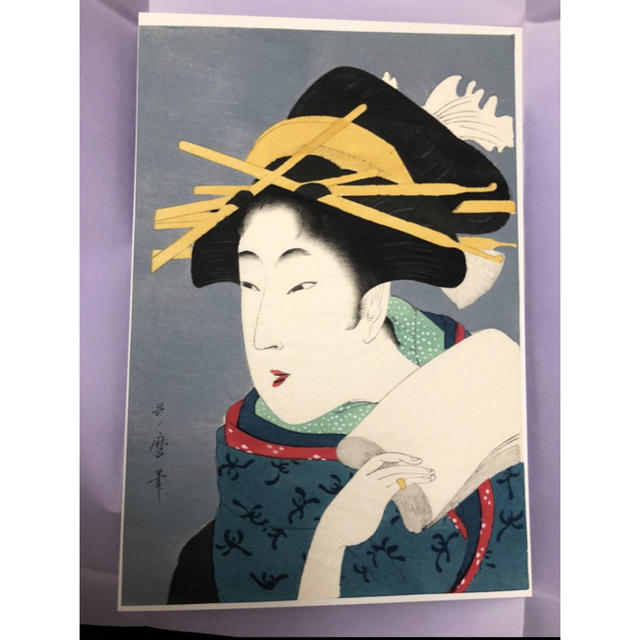 版画喜多川歌麿　浮世絵　木版画