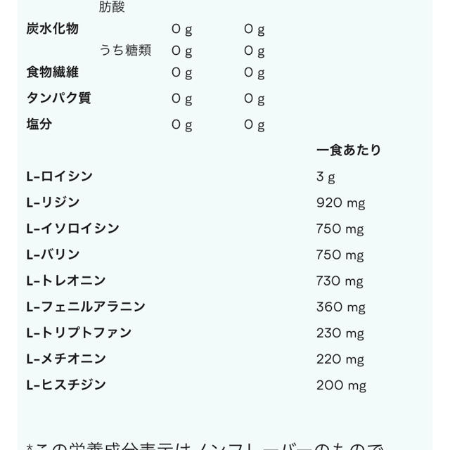 MYPROTEIN(マイプロテイン)のEAA  食品/飲料/酒の健康食品(プロテイン)の商品写真