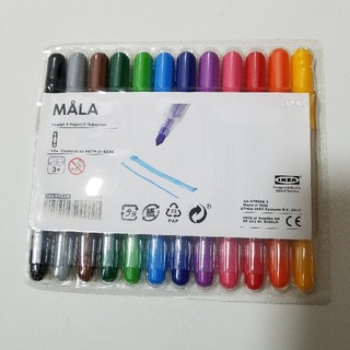 イケア(IKEA)のIKEA　 フェルトペン MALA モーラ 12本セット 
(ペン/マーカー)