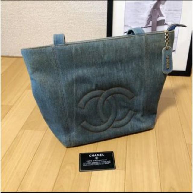 vintage chanel デニムバッグレディース