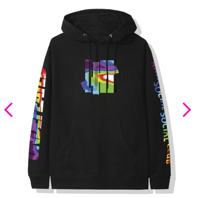 パーカーASSC × undefeated hoodie XL 黒　即発送