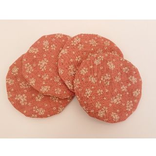 丸型コースター  ４枚セット  桜 ハンドメイド (雑貨)