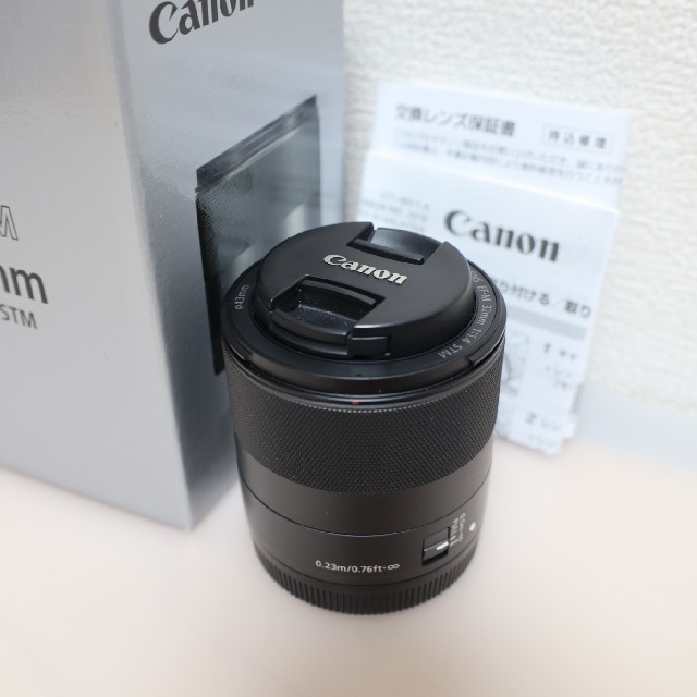 Canon EF-M32F1.4 STM  撥水レンズプロテクタ付き