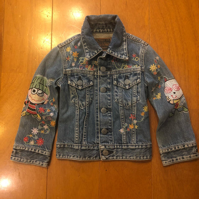ヒステリックグラマー gジャン デニムジャケット 100㎝ 刺繍