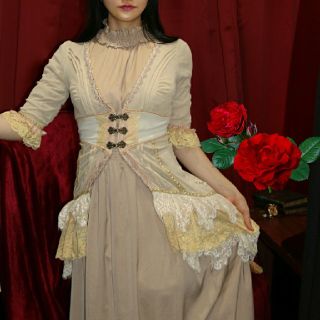 オッズオン(OZZON)のvintage dress 【536】  (ひざ丈ワンピース)