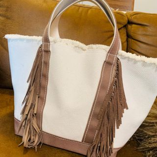 ドゥロワー(Drawer)のayako＊フリンジトートBAG (トートバッグ)