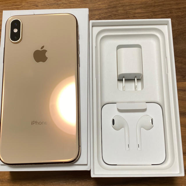 SIMフリー iPhone Xs 256GB ゴールド 美品-