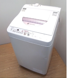 シャープ(SHARP)の洗濯機　乾燥付き　シャープ　洗6キロ　乾3.5キロ　穴無しステンレスドラム(洗濯機)